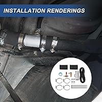 Vista 7 de Kit de instalación de tanque de combustible auxiliar diésel compatible con Dodge Ram 1500 2500 3500 2013-actualmente, tanque de combustible auxiliar