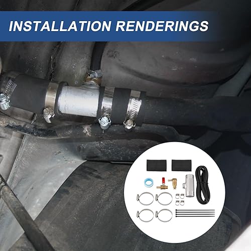 Miniatura 7 de Kit de instalación de depósito de combustible auxiliar Kit de instalación diésel compatible con Dodge Ram 1500 2500 3500 2013, tanque de combustible