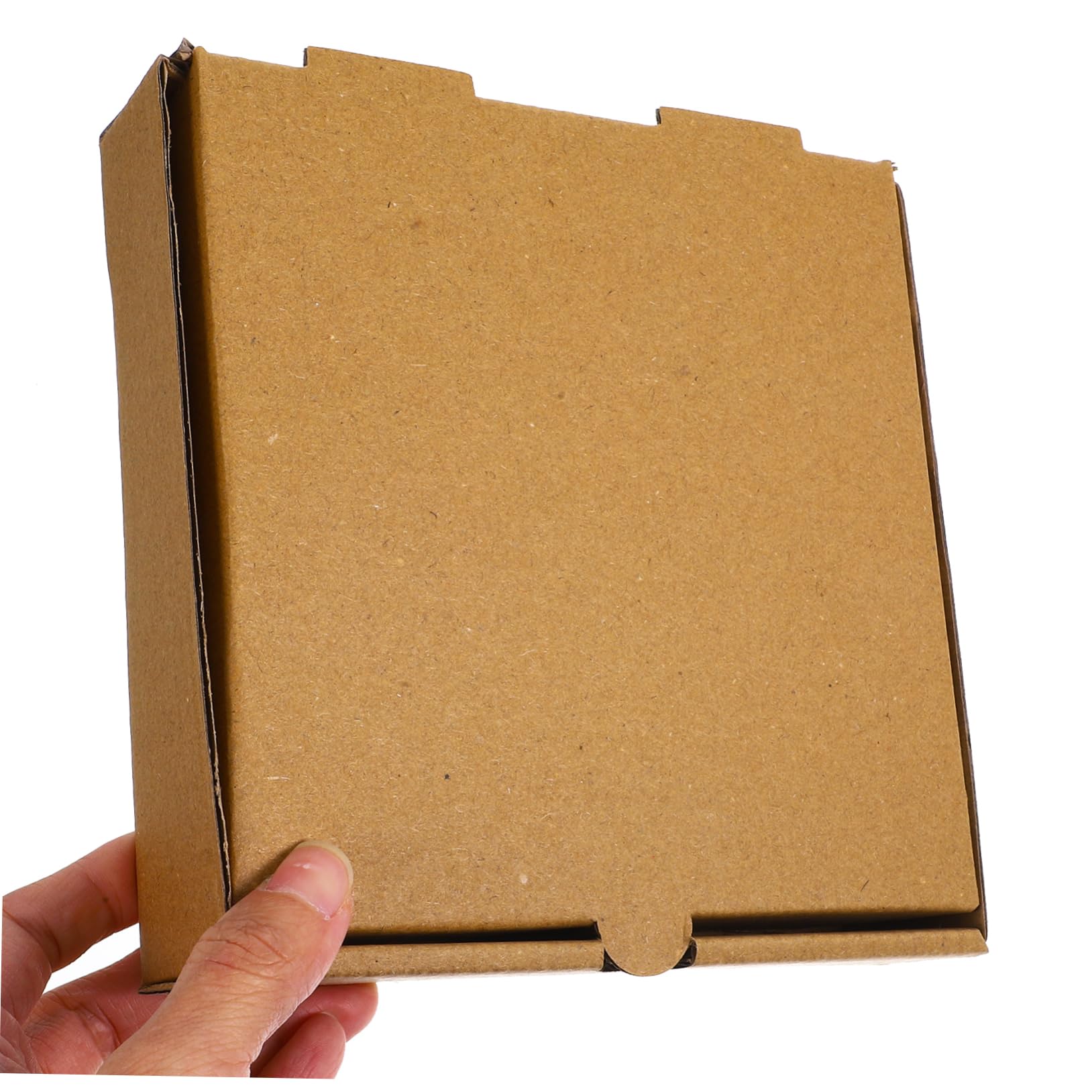 Cajas De Pizza Pequeñas De Papel Kraft, 10 Unidades De 16x16x4 Cm, Cajas Para Pizza Para Llevar, Embalaje Resistente Para Restaurantes y Fiestas