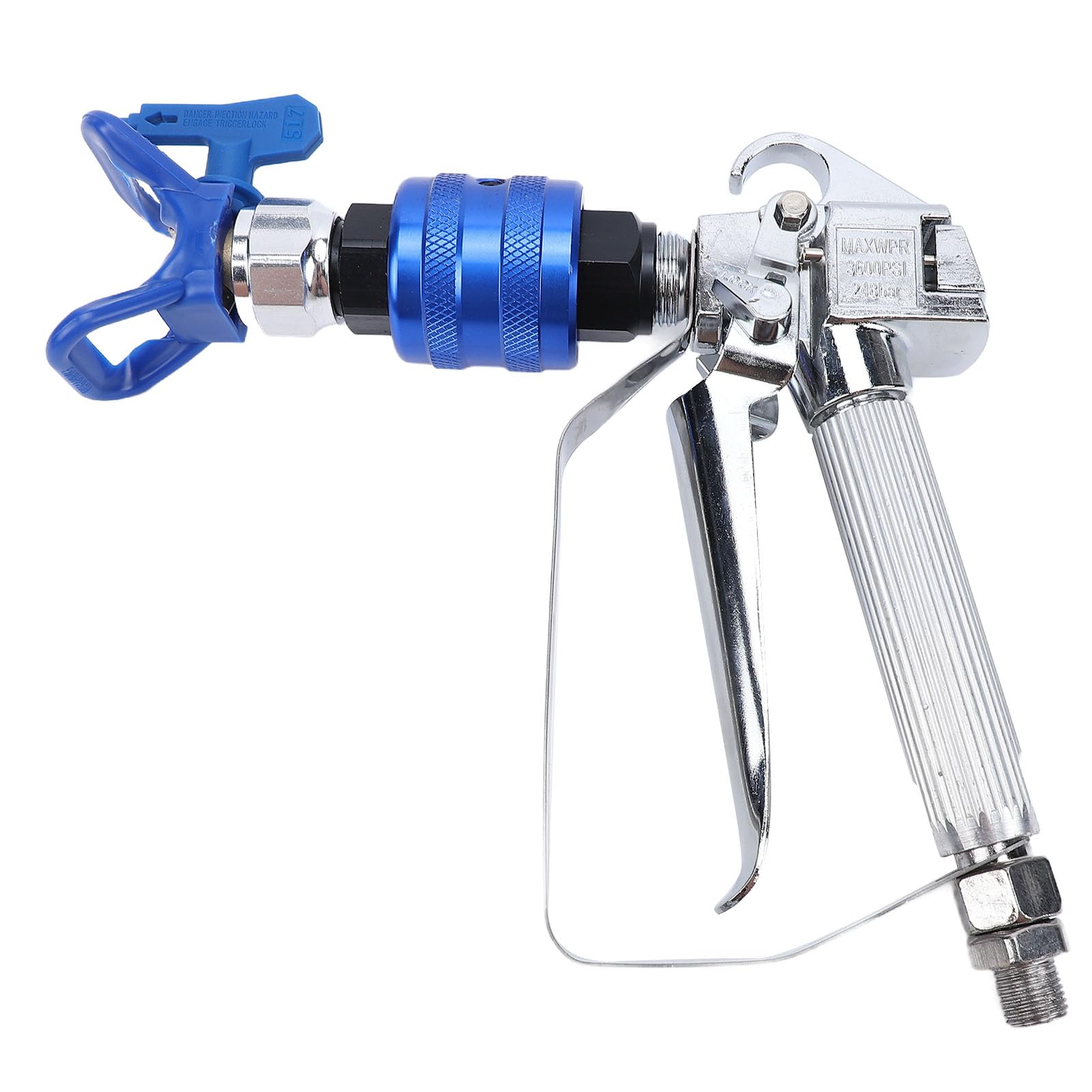 Fockety Pistola Pulverizadora de Pintura sin Aire, con Ergonómico, de Aleación de Aluminio, Pulverizador Portátil con Filtro Incorporado y Regulador Central, para Reformas del Hogar,