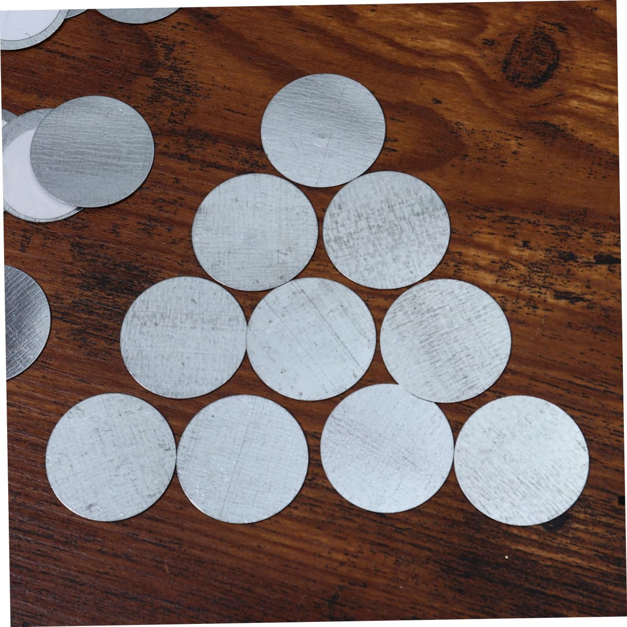 FOMIYES 300pièces Plaques Adhésives Rondes Double-sided Pour Maquillage Outils De Fond Yeux Pour Et Femmes