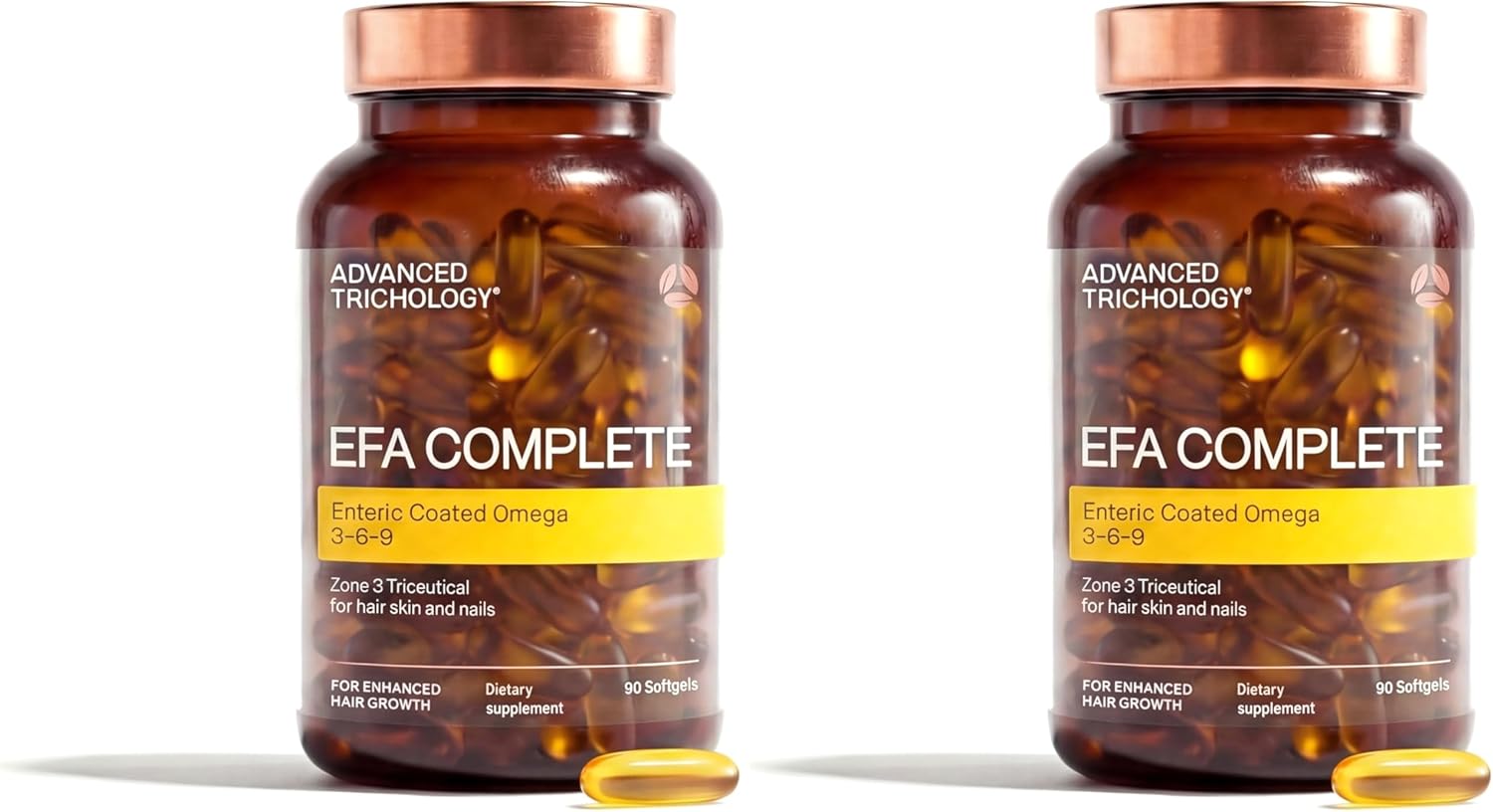 EFA Complete with Optimal Omega 3 6 9 Levels of Potency Flax Oil, Fish Oil, Borage Oil, and Evening Primrose Oil 800mgs (90count) 3rd Party Tested - High in GLA and 369 Omegas