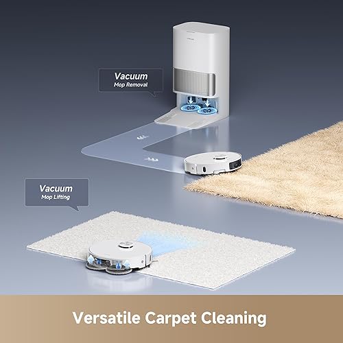 Miniatura 3 de DREAME L40s Ultra Robot Aspiradora y Trapeador, Succión de 19,000 Pa, Vacío Automático, Trapeador Autolimpiante, DuoBrush 100% desenredante,