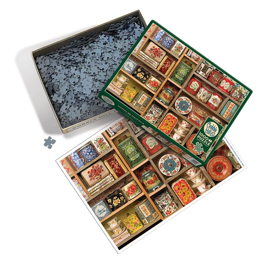 Cobble Hill 1000 Piece Puzzle - Vintage Tins - Sample Poster Included, 67.6CM x 48.9CM - Image 3