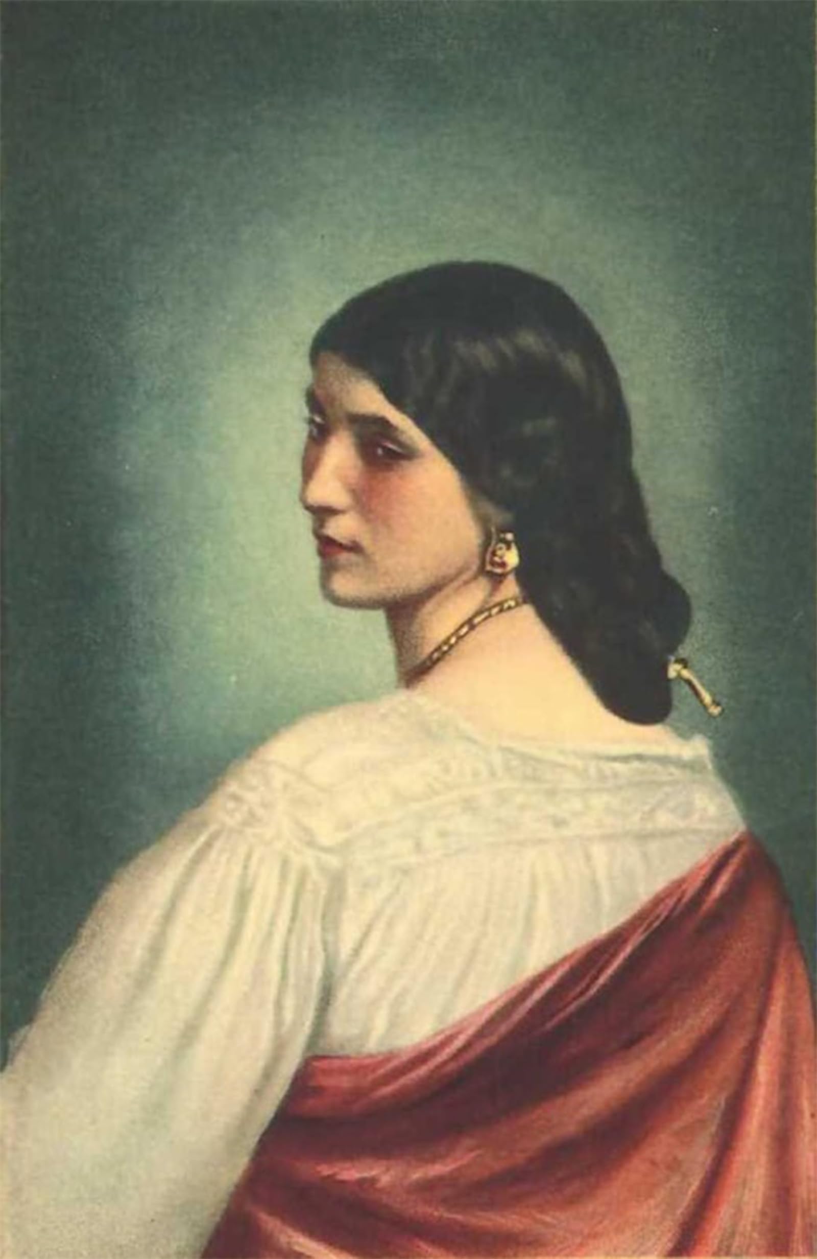 ARTXLXXBN Famous Art Print Poster Vintage Wall Art Portrait of the Roman Nanna by Anselm Friedrich Feuerbach Canvas Art Poster for Home Decor 60x90cm