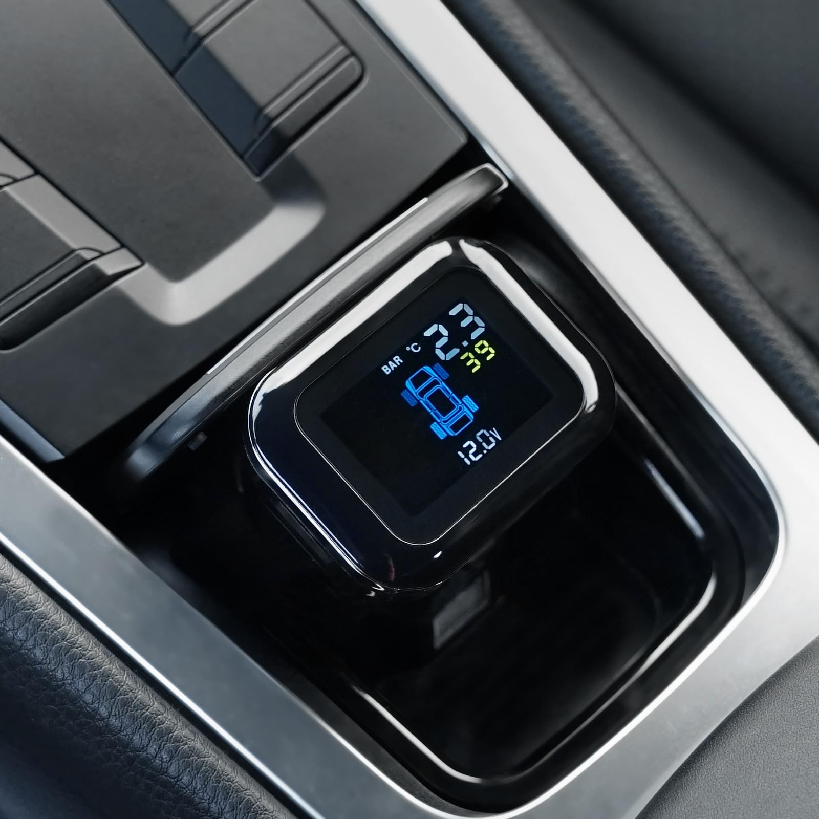 VEVOR Sistema di Monitoraggio Pressione Pneumatici per Camper, TPMS per Rimorchio 7,3-87 psi, Sistema di Allarme per Auto Universale Set di Sensori TPMS Impermeabili Visualizzazione in Tempo Reale