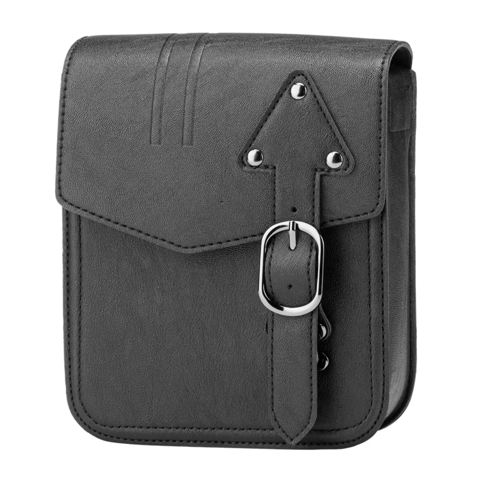 Motorradtasche Für Sportster 883 1200 Motorradtasche Motorrad-Satteltasche wasserdichte Seitentasche Rechteckige PU-Satteltasche Werkzeugaufbewahrungs-Packtasche