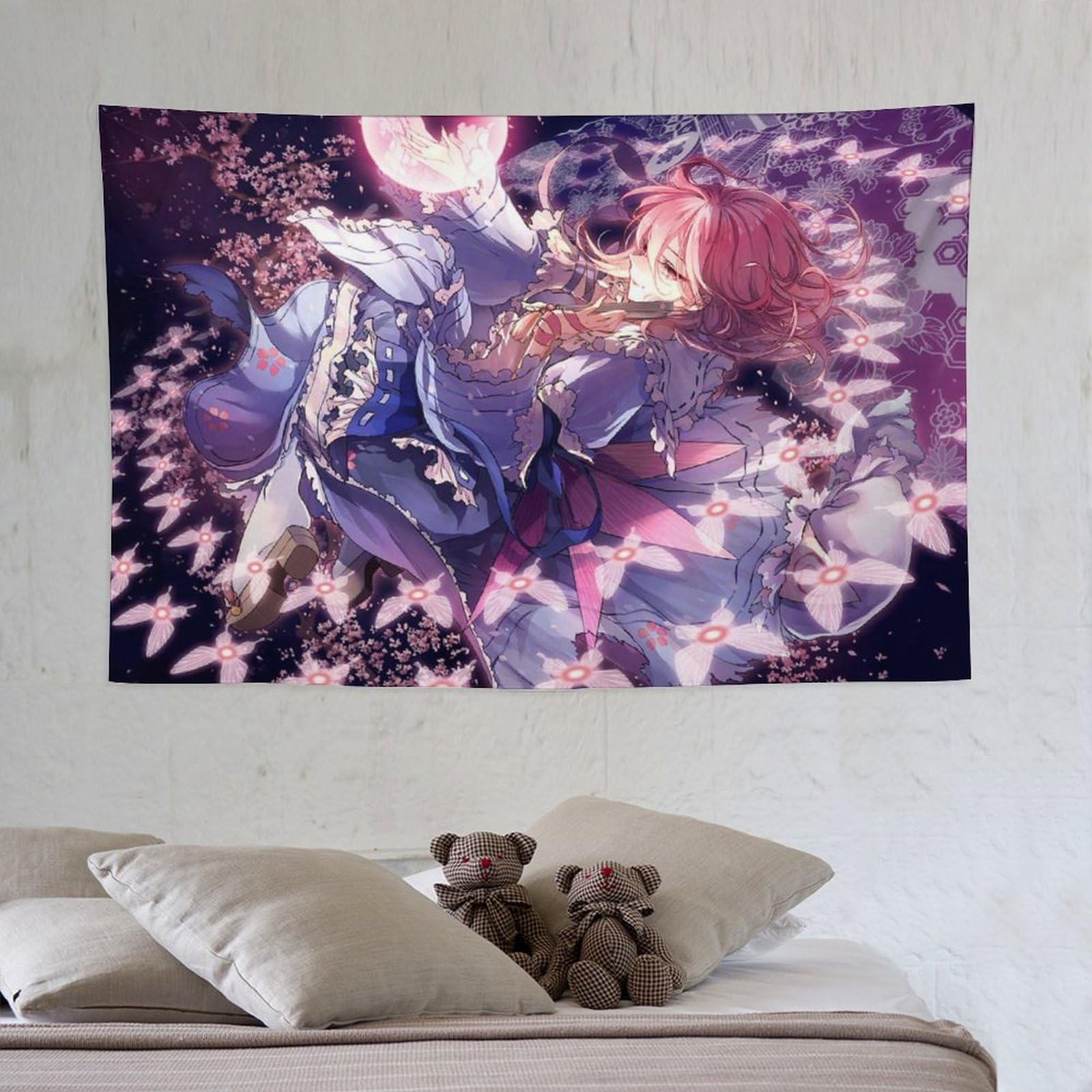 Amazon.co.jp: タペストリー 西行寺幽々子 東方シリーズ 装飾布