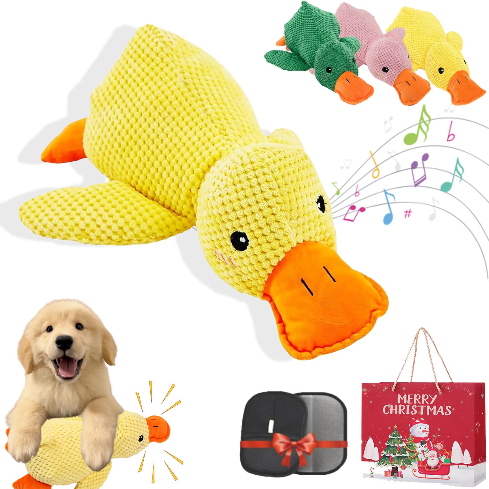 Paw Love Calming Duck, Pawlove Duck, 2026 New Upgraded Calming Duck Toy For Dogs, Quacking Ducks Toys, Soft Stuffed Plush Mellow Calming Pillow For Puppies And Senior Keep Busy (Yellow, S(25cmx 22cm))