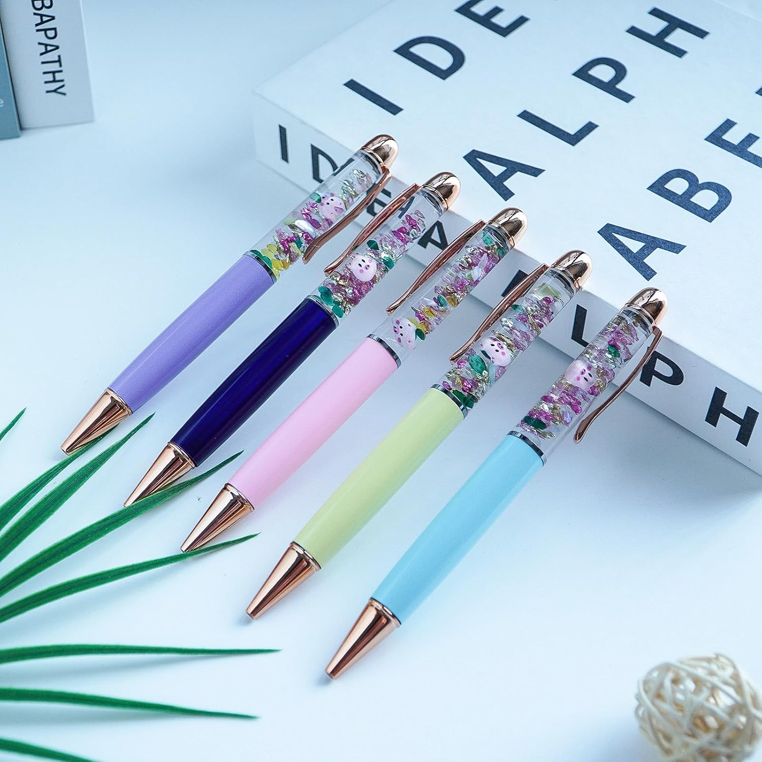 Ballpoint Pig Pens Animal Liquid Floating Novelty Gifts Sets 5PCS image 2