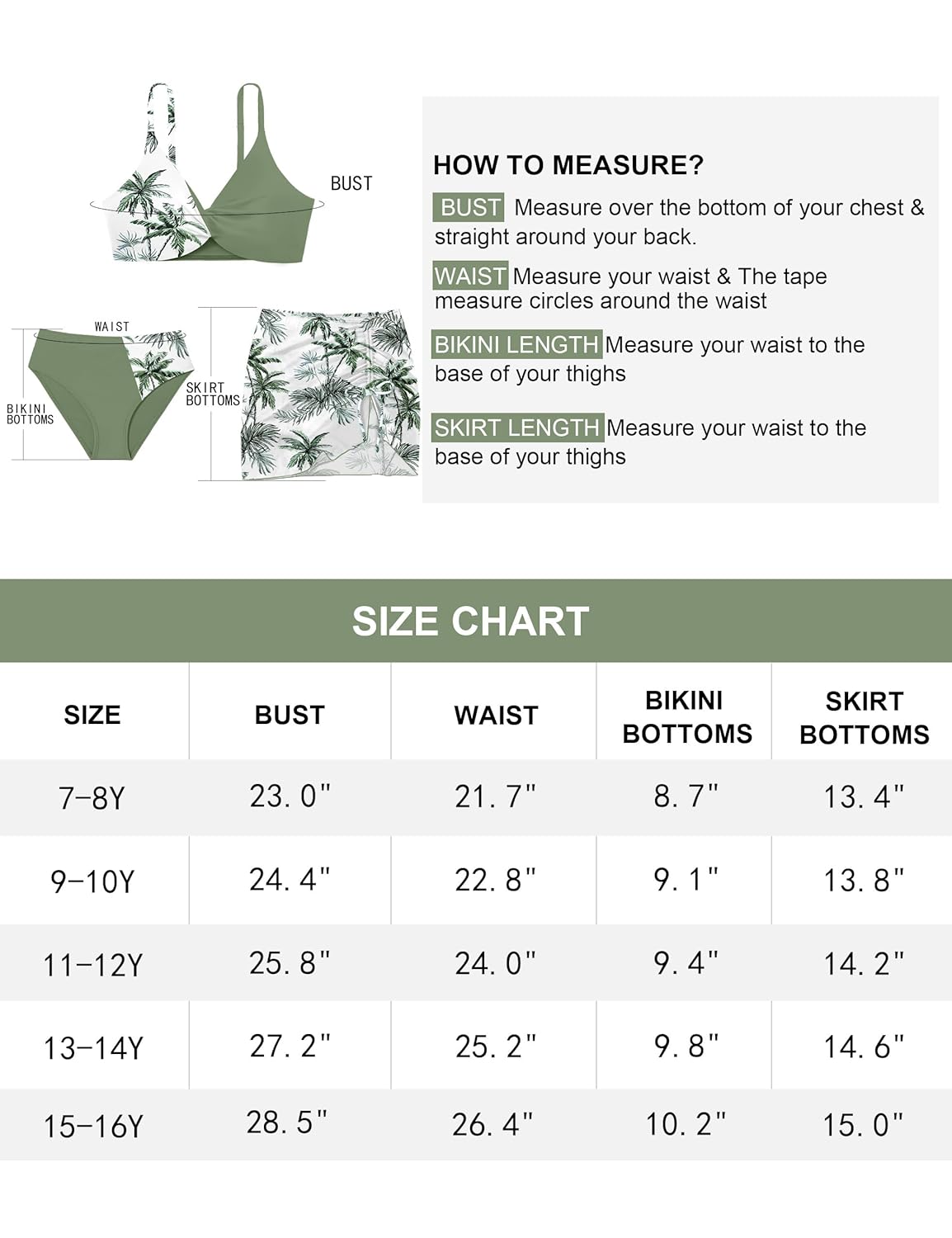 Maiô floral tropical para meninas, 3 peças, biquíni cruzado com cordão 8-16 anos, Verde, 9-10 Anos em promoção! Veja a oferta e mais achadinhos de Moda praia infantil 6 Hoje é o melhor dia para comprar Maiô floral tropical para meninas, 3 peças, biquíni cruzado com cordão 8-16 anos, Verde, 9-10 Anos com aquele preço maroto! Promoção! Aproveite a oferta! 6
