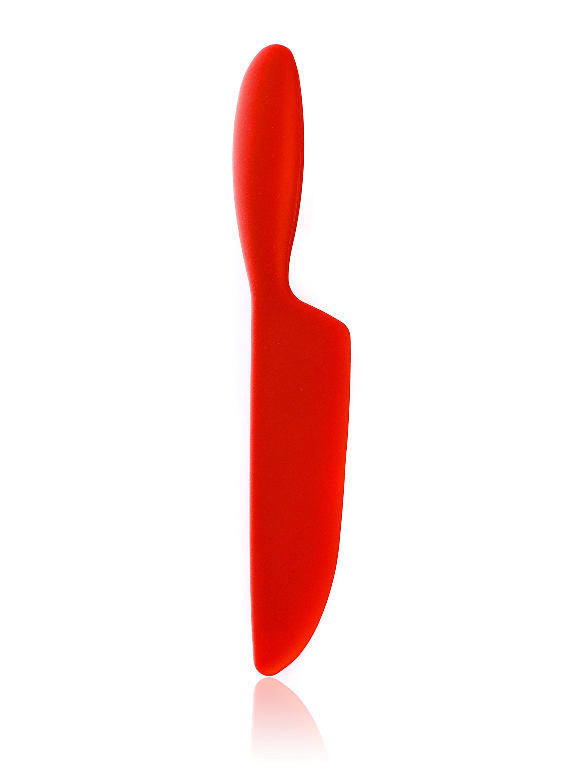 Banchetto culinaria Coltello, Silicone, Rosso, 6.5 x 32 x 1.5 cm