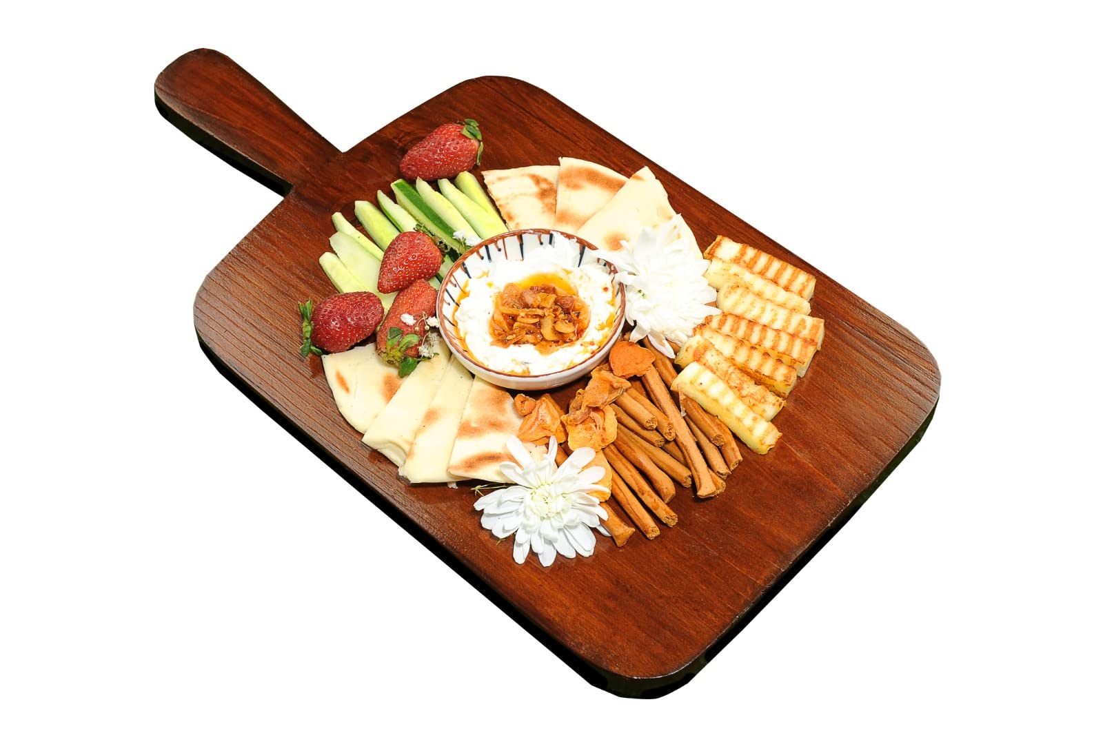 WOODEN CRAFTS Charcuterie Board | Cheese Board | Extra Large 48CM | 100% Solid Rosewood | Pizza Board | Meat Board | BBQ Board | Serving Board