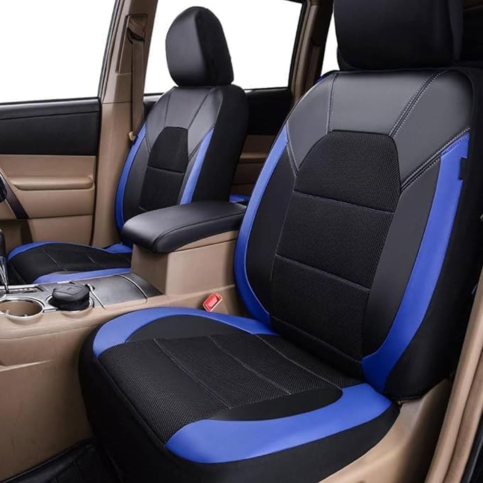 9 szt. Pokrowce na siedzenia samochodowe do Toyota Corolla Hybrid 2000-2024, skórzane pokrowce na siedzenia, ochraniacze, poduszka, antypoślizgowe, pełny zestaw akcesoriów do wnętrz,