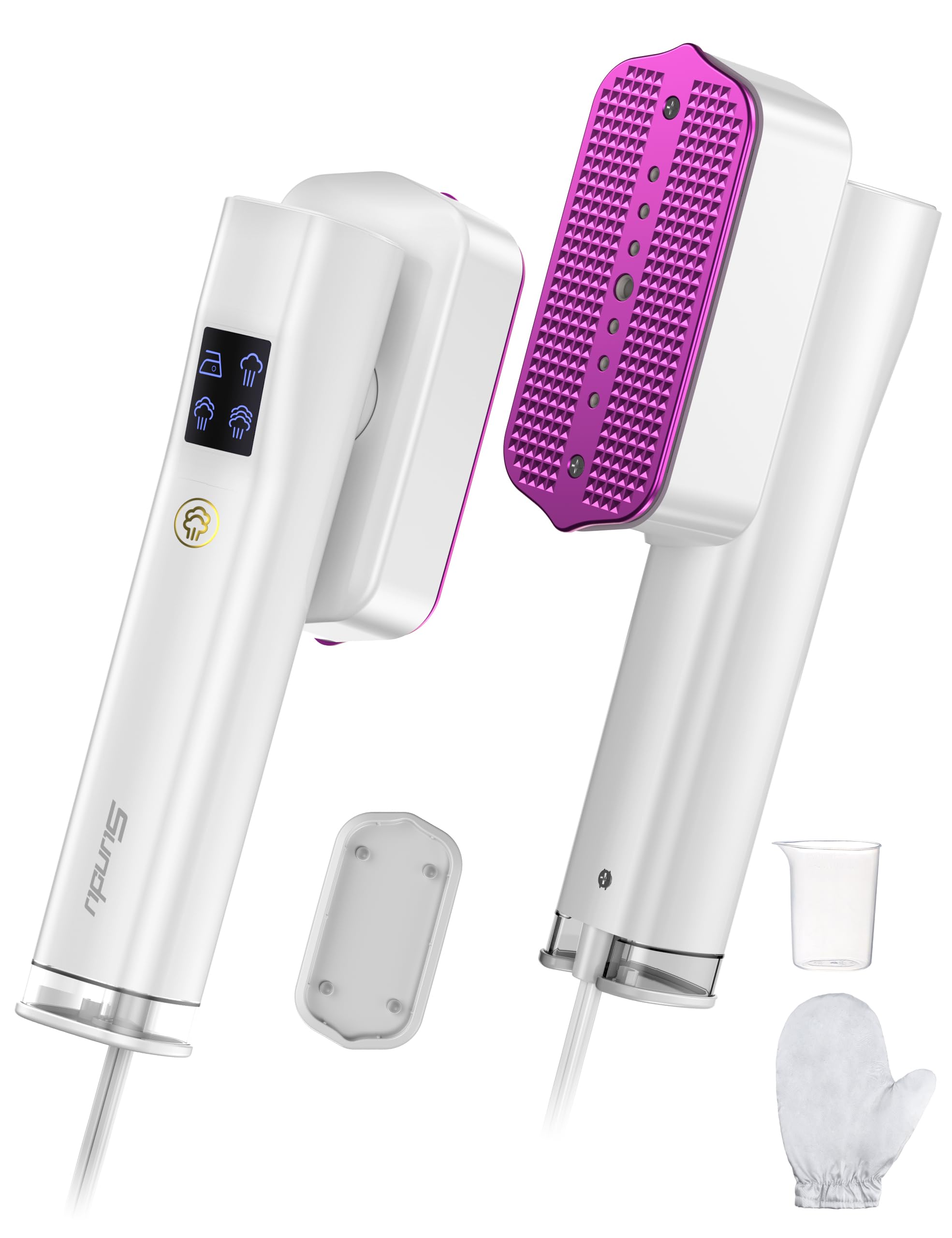 Steamer for Clothes,Sundu Portable 2-in-1 Steamer & Iron,100ml Tank,15s Heat-up,20 Min Steam,Wrinkle Remover,Garment Steamer for Travel, Home, Office(Ivory) - 1