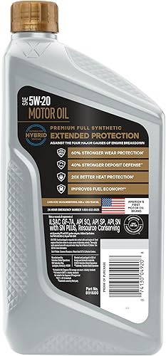 Miniatura 2 de Valvoline - Aceite sintético para motor de protección extendida SAE 5W-20 1 QT