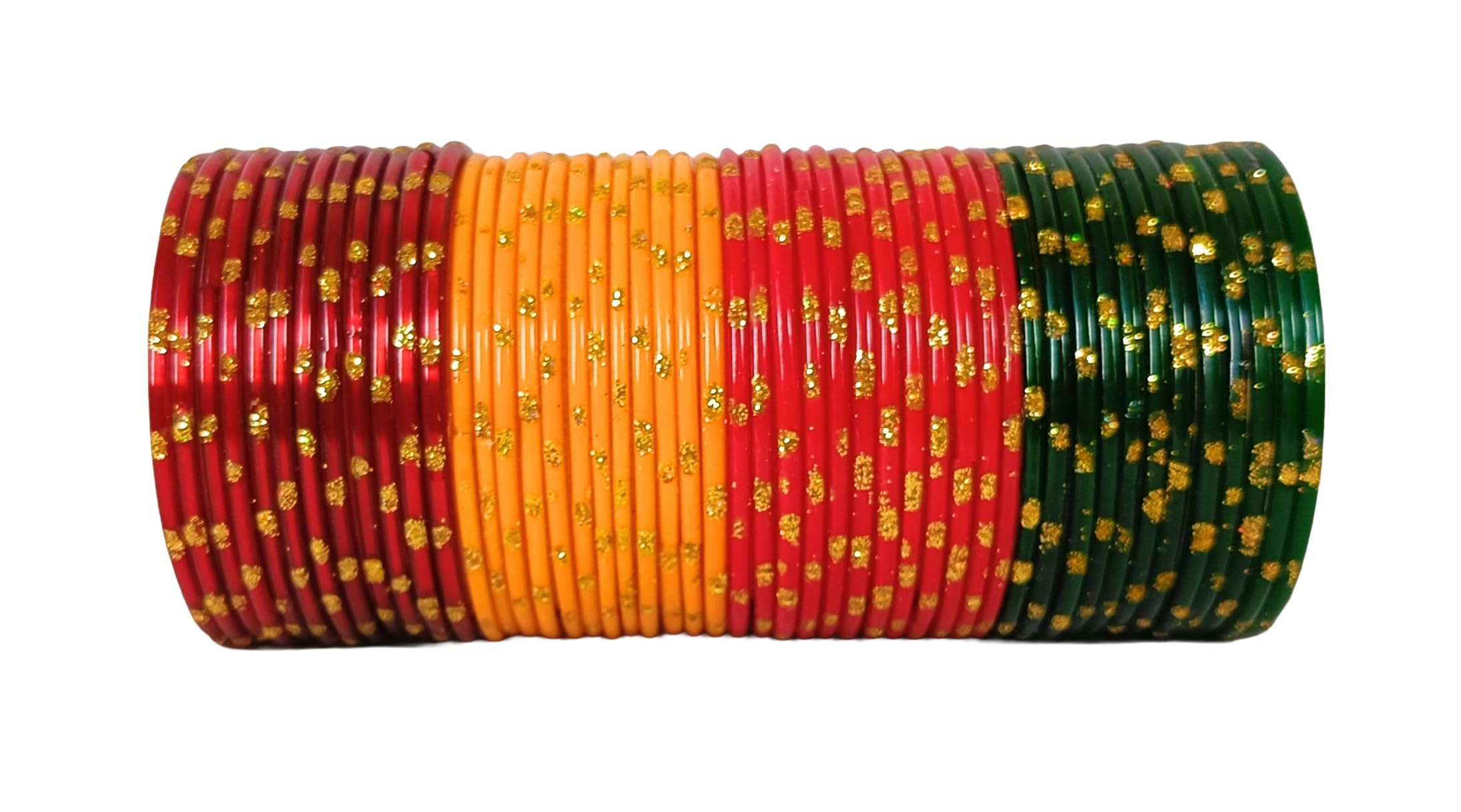 SPARSHIKA Geeta creation Multicolour Glass Bangles Combo Set For Women and Girls | Elegant Bangle & Chudi Set | Kanch ki Chudiyan | Women's Bangle-Set of 48