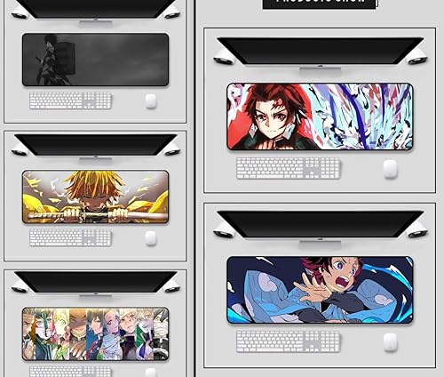 Miniatura 4 de Alfombrilla de mouse de anime para computadora gamer, 700 x 300 x 3 Demon Slayer (Kamado Nezuko Nature ver)