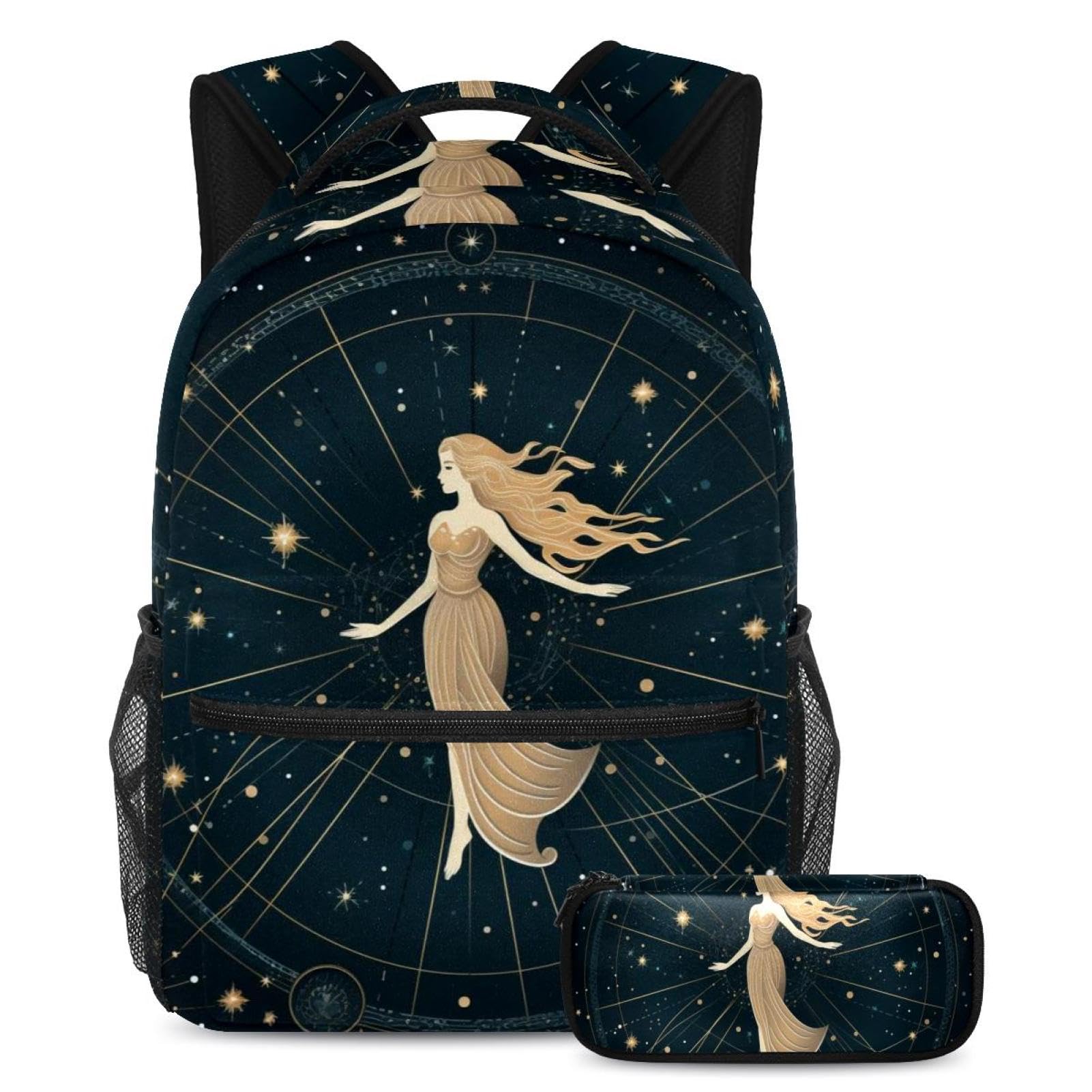Sac à dos polyvalent Vierge dorée 67 idéal pour le lycée les cours et les sorties