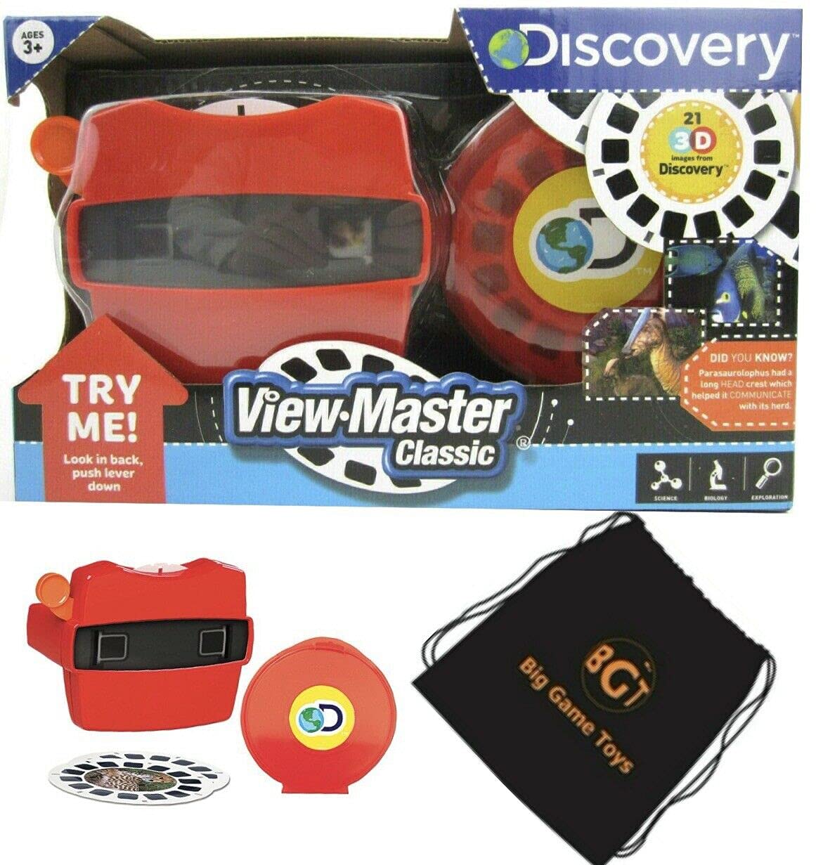 Viewfinder For Kids View-Master Classic 3D Viewer With Reels