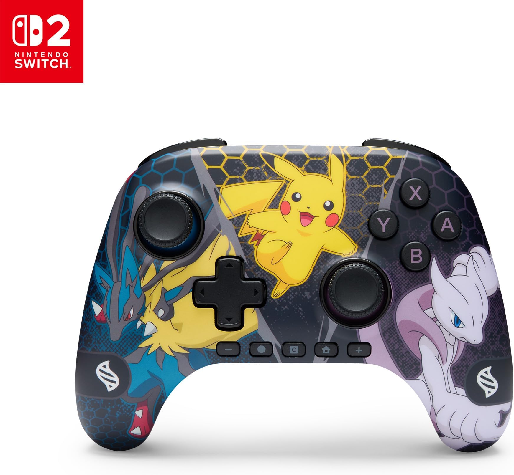 PowerA Advantage Wireless Controller for Nintendo Switch 2 - Pokémon: Mega Evolutions, Officially Licensed, Hall Effects, Mappable Buttons, Pro Controller, C Button, Motion Controls
