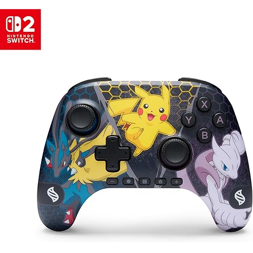 PowerA Advantage Wireless Controller for Nintendo Switch 2 - Pokémon: Mega Evolutions, Officially Licensed, Hall Effects, Mappable Buttons, Pro Controller, C Button, Motion Controls