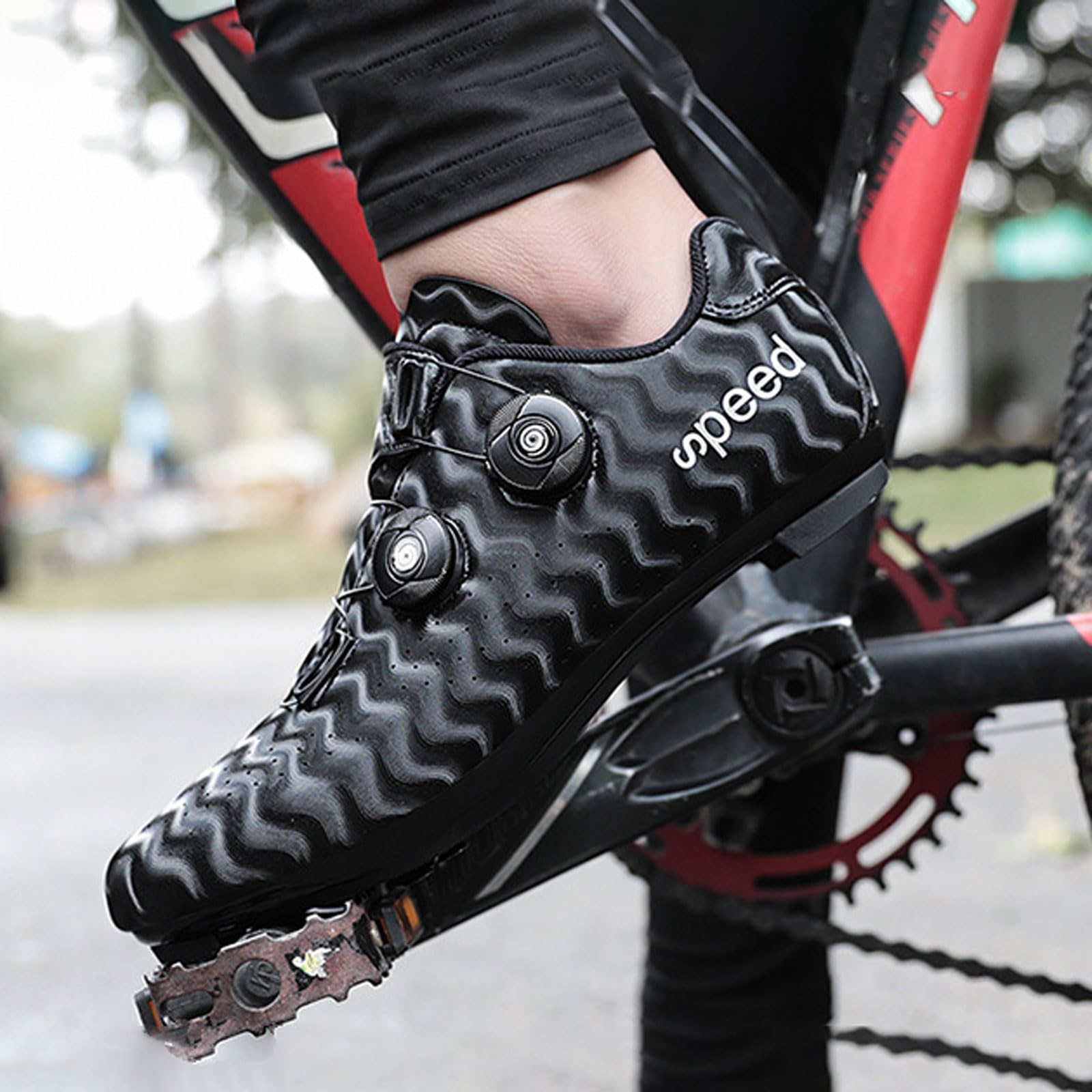 Scarpe Ciclismo Strada Uomo,Scarpe Ciclismo Uomo,Uomo Scarpe da Ciclismo,Scarpe Ciclismo per Bici da Strada,Scarpe da Bicicletta Traspiranti,Scarpe da Mountain Bike per Bici da Strada.