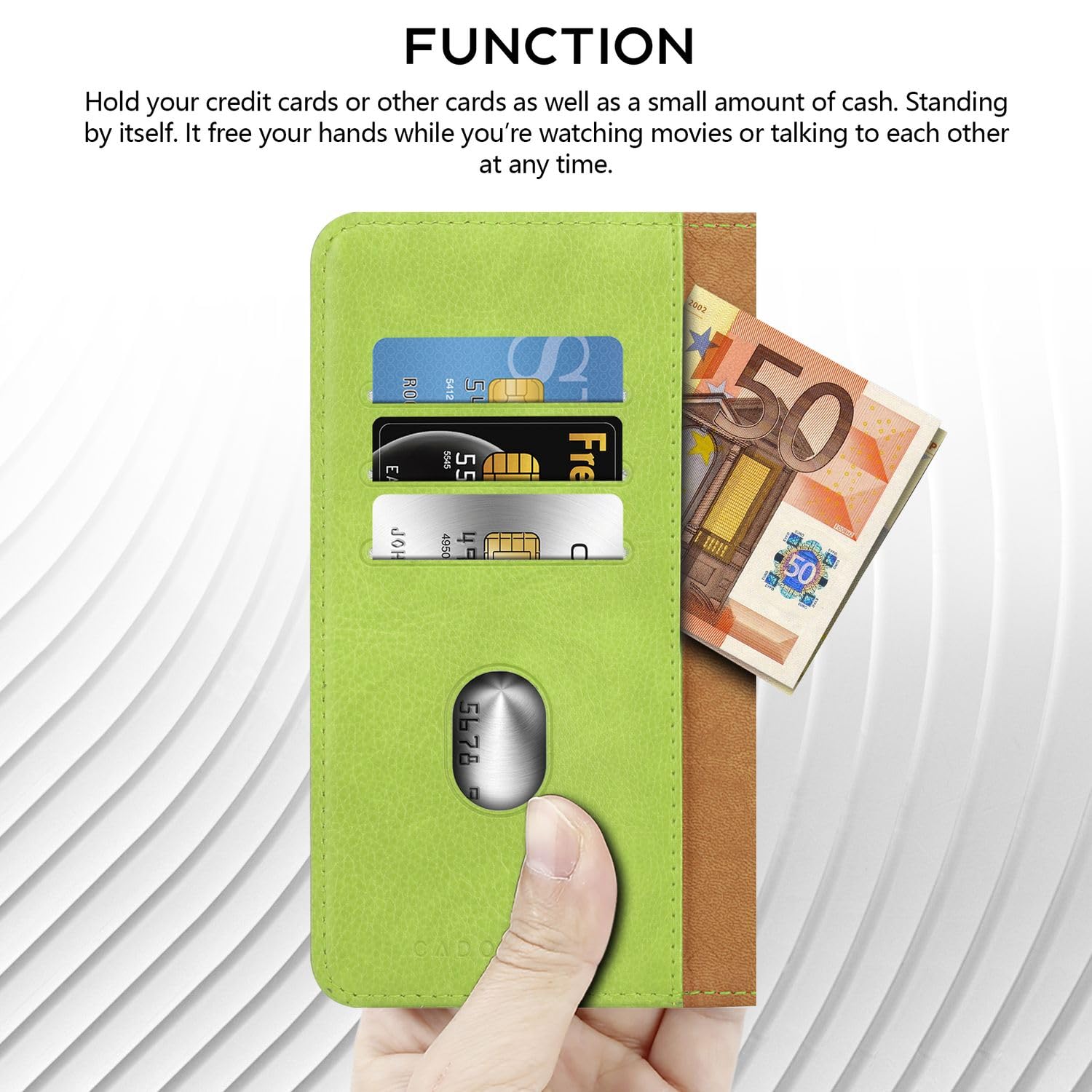 Cadorabo flip case kompatybilny z Samsung Galaxy J3 2015 etui na telefon komórkowy z kieszenią na kartę, 360 stopni ochronne etui z klapką -PU skórzane etui składane ŻÓŁTY