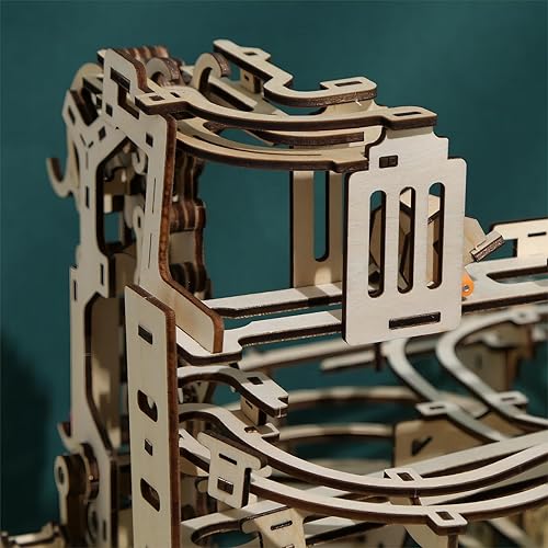 Miniatura 7 de bennama Juego de rompecabezas de madera 3D con diseño de canicas, kit de modelo mecánico de viajero en el tiempo con motor, rompecabezas y