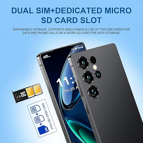 Miniatura 7 de para teléfono U25 Ultra desbloqueado, 8+256GB Smartphone, Android 13.0, cámara de zoom de 48+108MP, 6.82 pulgadas HD, 6800 mAh, teléfono celular