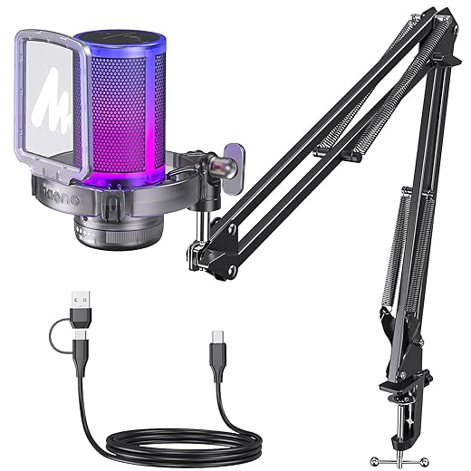 MAONO RGB USB Gaming Microphone