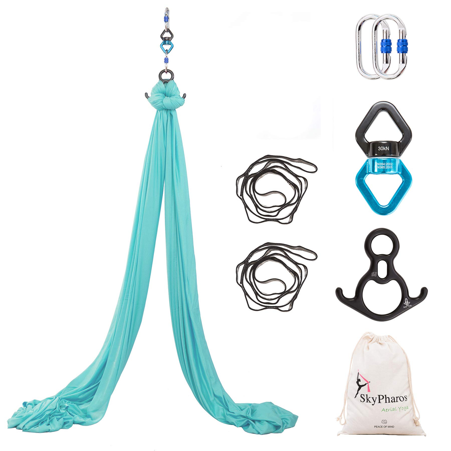Buy SKYPHAROS 11 Yards Aerial Silks Yoga Swing Set Aerial Yoga