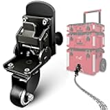 Upgraded Packout Caster Wheel kit fit for Milwaukee Packout Rolling Tool Box, Steel Construction Front Swivel Wheels Accessories for Milwaukee Packout Organizer, 200 Lbs Load Capacity