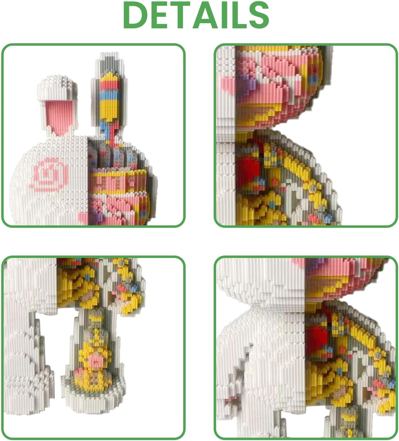 Mechanical Rabbit Building Blocks yaoyaoplay Mechanically Dissected Rabbits Building Blocks (Model M8008 ...