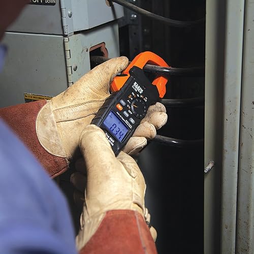 Miniatura 3 de Klein Tools CL700 Auto Ranging Digital Clamp Meter, TRMS 600Amp, AC/DC Volts, Current, LoZ, Continuity, Frequency, NCVT, Temp, More, 1000V