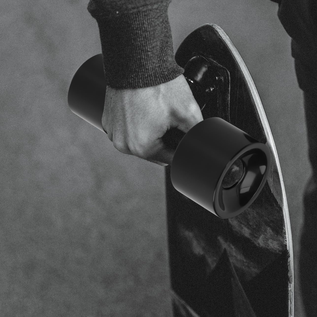 Toddmomy Rueda De Skate Junta Patinetas para Ruedas Agarre Rueda De Poliuretano Rueda Elegante Black PU