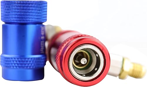 Miniatura 4 de Reemplazo manual rápido del adaptador del conector del acoplador del compresor R1234yf de la CA para el refrigerante del AC