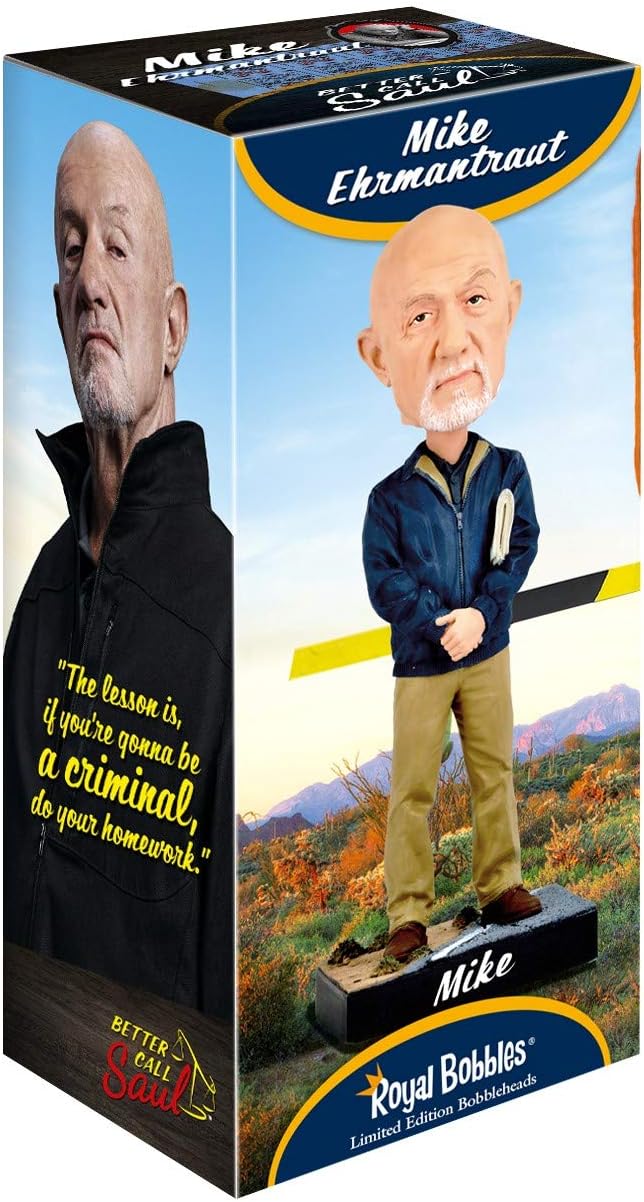 Royal Bobbles Better Call Saul Mike Ehrmantraut Collectible Bobblehead Statue - Image 5
