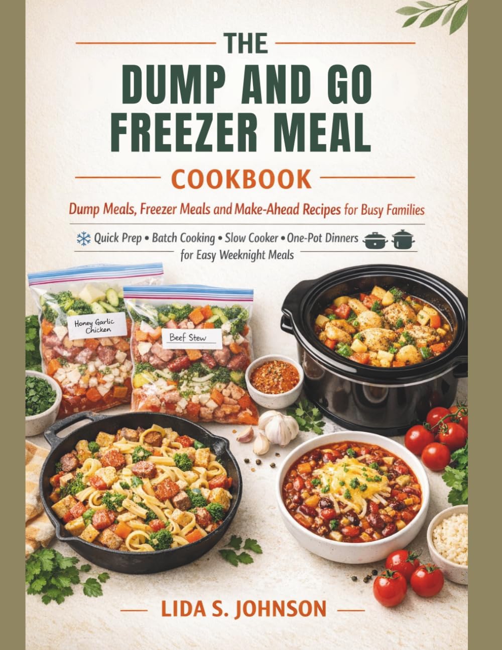 The Dump and Go Freezer Meal Cookbook: Dump Meals, Freezer Meals & Make-Ahead Recipes for Busy Families—Quick Prep, Batch Cooking, Slow Cooker & ... Easy Weeknight Meals (Dump and Go Cooking)