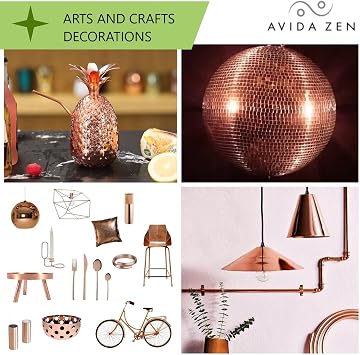 AVIDA ZEN Copper Tape Slug Repellent UK - 25m x 20 mm Self-Adhesive Cooper Slug Snail Repellent - Copper Tape - Slug Snail Barrier - Chemical Free-Defense