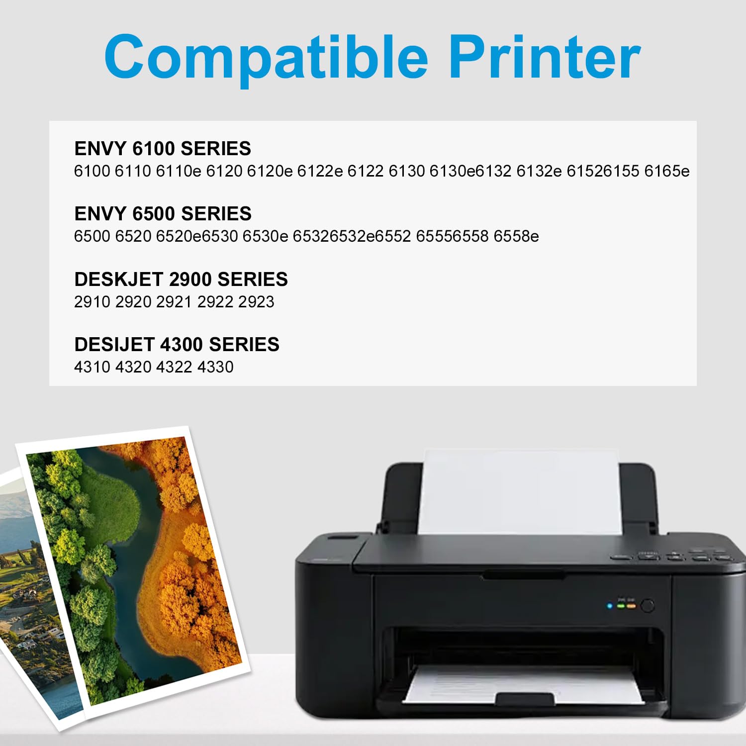 Compatible con los cartuchos de tinta HP 308XL, HP Envy 6110e, 6120e, 6122e, 6130, 6132e, 6532e (1 negro) — view 2