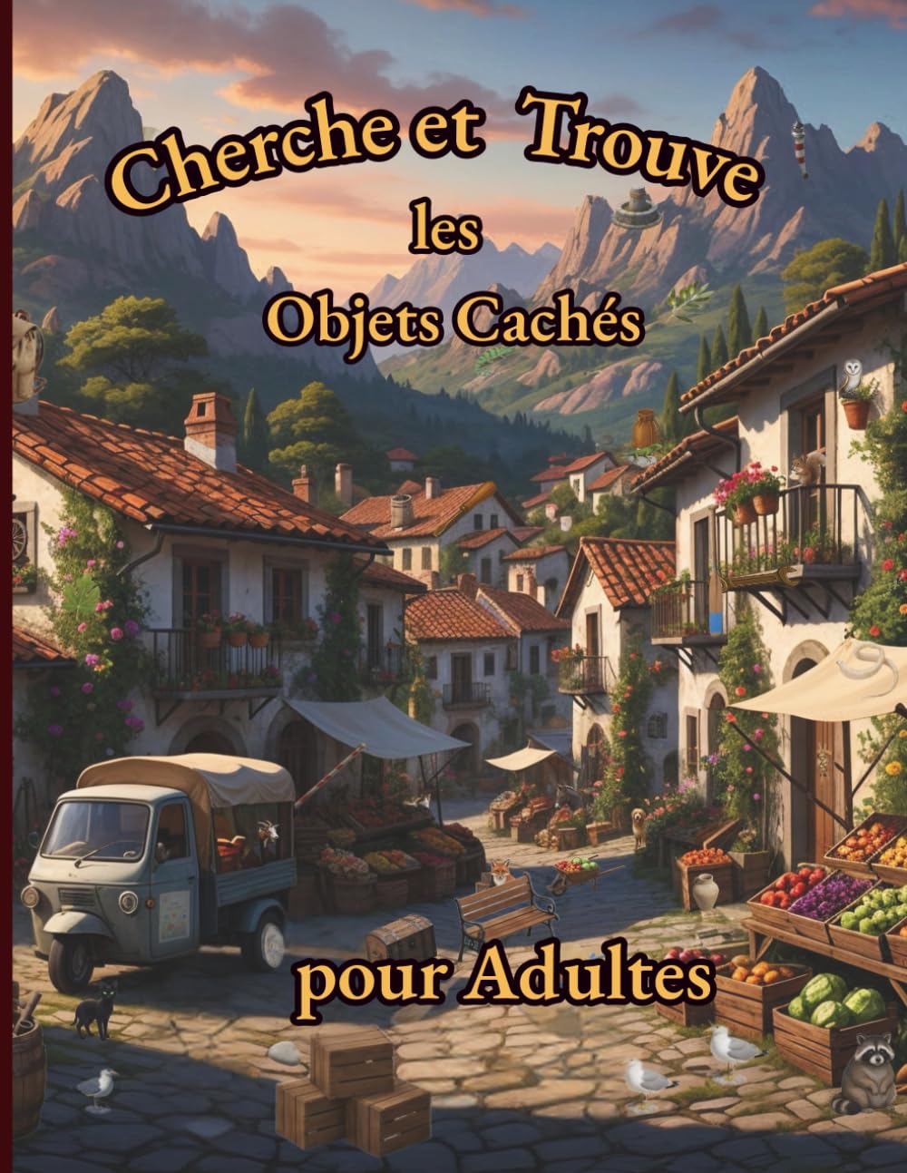 Cherche et Trouve Les Objets Cachés Pour Adultes: 20 Scènes Illustrées Remplies d’Objets Cachés – Défi d’Observation pour Adultes et Seniors, Idéal pour la Concentration et la Relaxation