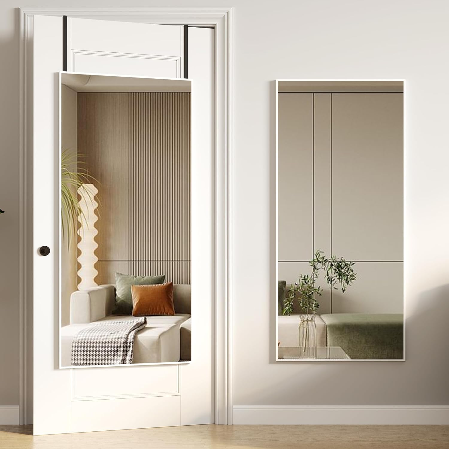 Vlsrka Over The Door Full Length Mirror, Full Body Wall