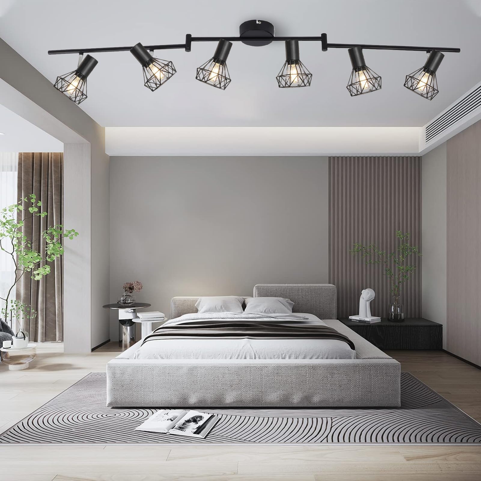 Binario Luminoso, Illuminazione a Binario Regolabile con Inclinazione di 90 Gradi Flessibile in Metallo, Lampada Dorata con Buona Dissipazione del Calore, Per Camera da Letto, Cucina, Corridoio