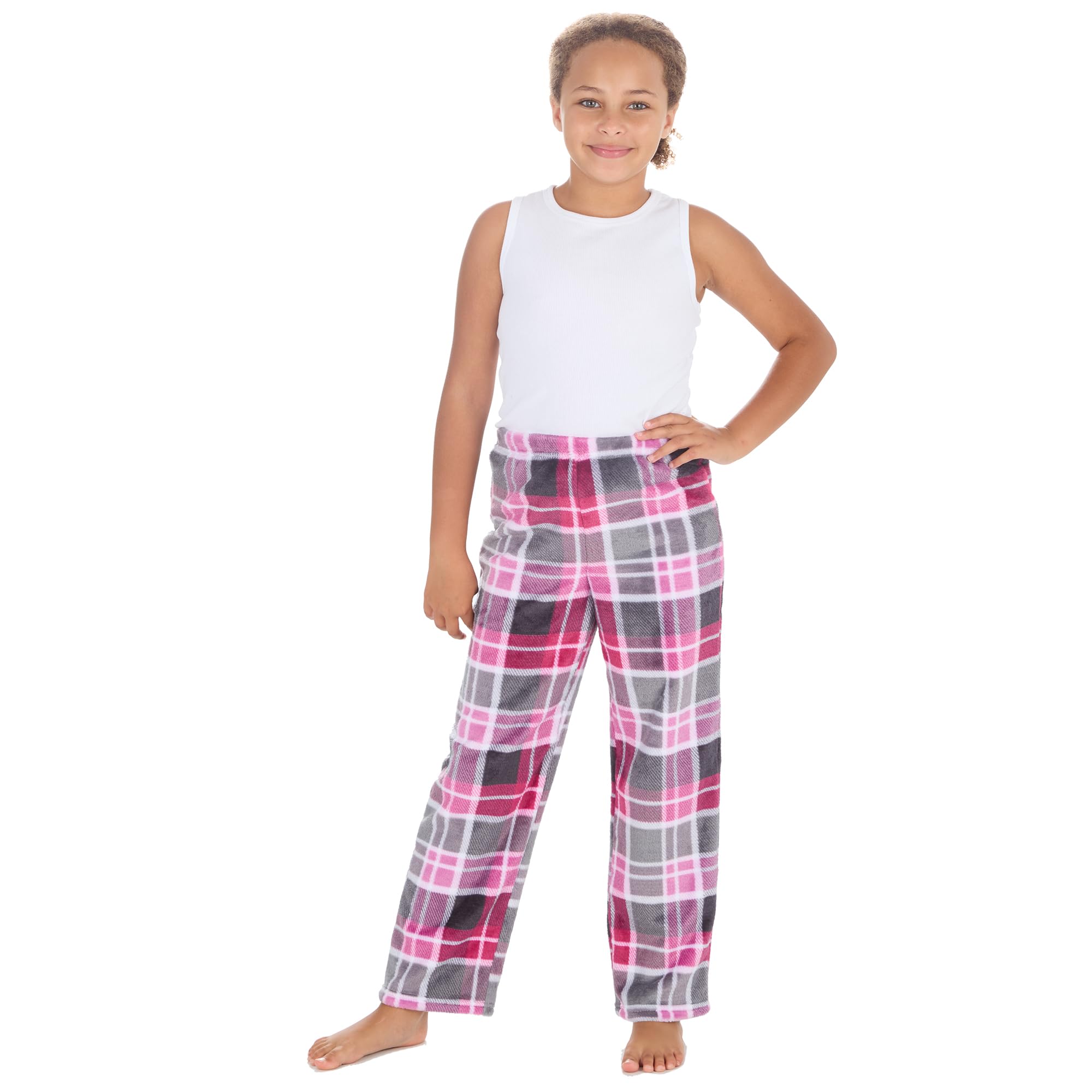 Pantalon de pyjama en micropolaire douce pour femme