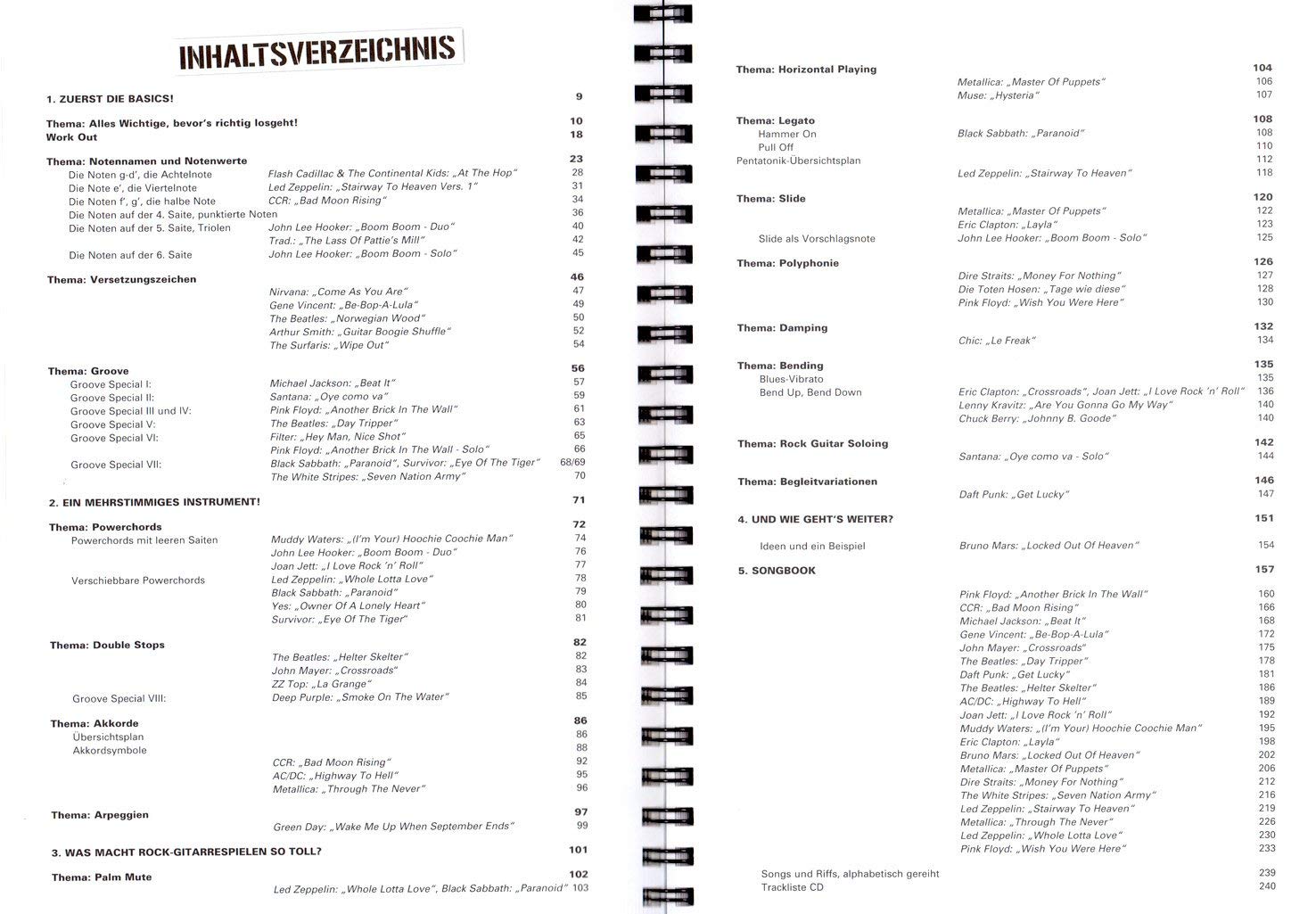 Schule für E-Gitarre von Michael Langer mit CD, Gratis-Download und Original Dunlop Plek - mit den größten Hits der Rockgeschichte Gitarre lernen