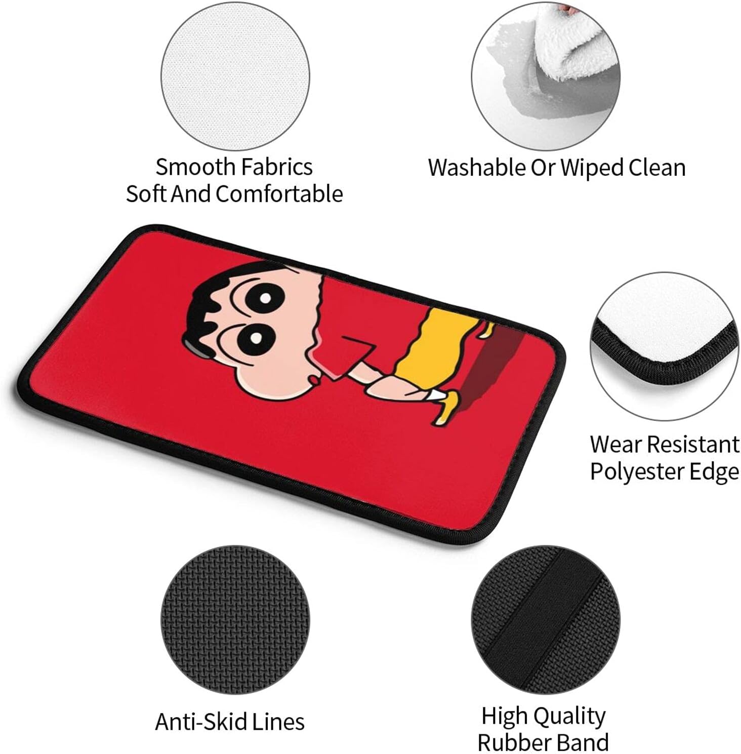 Amazon アームレスト カバー 専用 振り返るクレヨンしんちゃん 汚れ防止 傷防止 アームレスト カバー センター 保護カバー 簡単取付 車 バイク 車 バイク