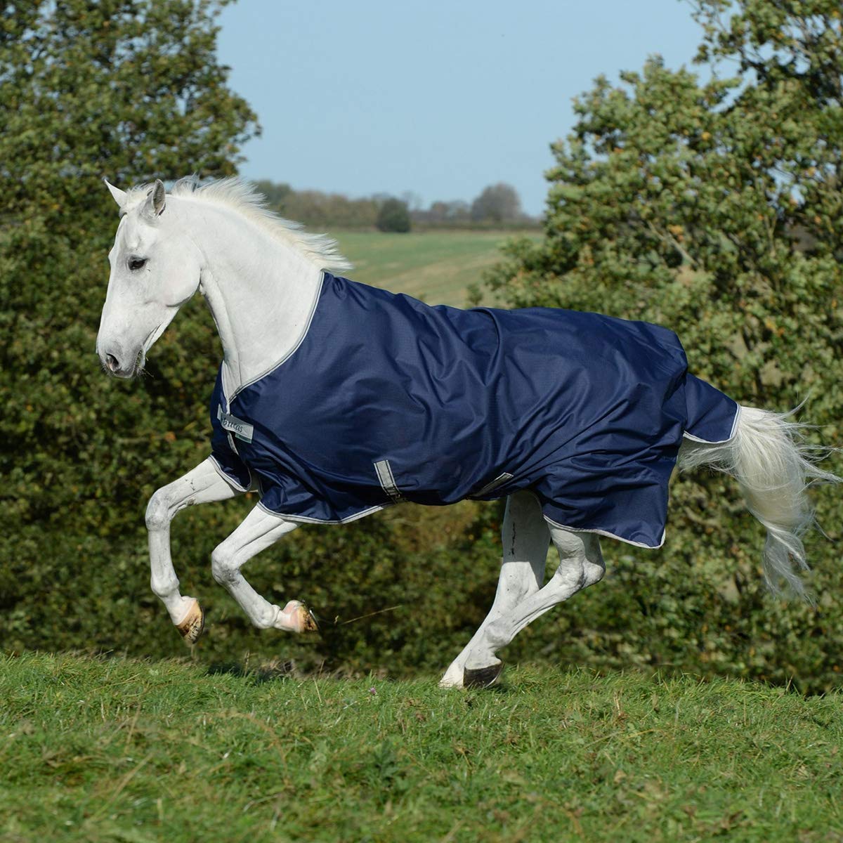 Bucas Freedom Turnout Pony 150g - Navy/Silver, Groesse:105