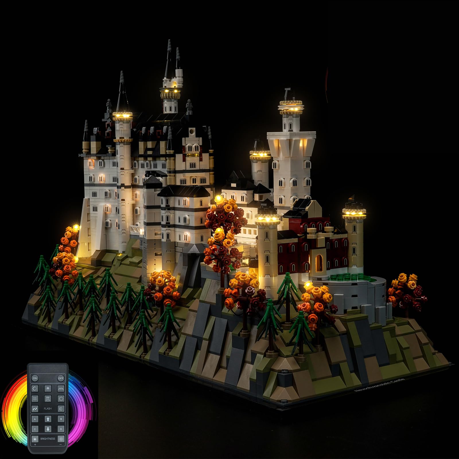 Upgraded Led Light Kit Compatible with LEGO Architecture Neuschwanstein Castle Building S…