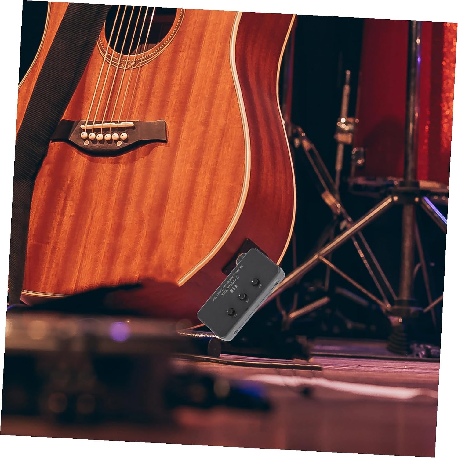 Practical Electric Guitar Amp Mini Speaker Versatile for Electric Acoustic Bass Portable Guitar Amplifier for Mute Practice